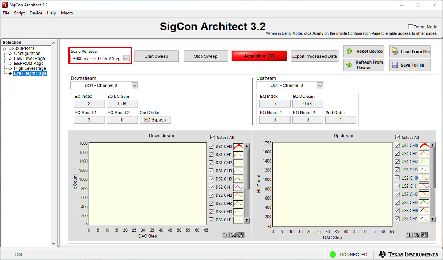  Eye Height Page: Scale Per
              Step