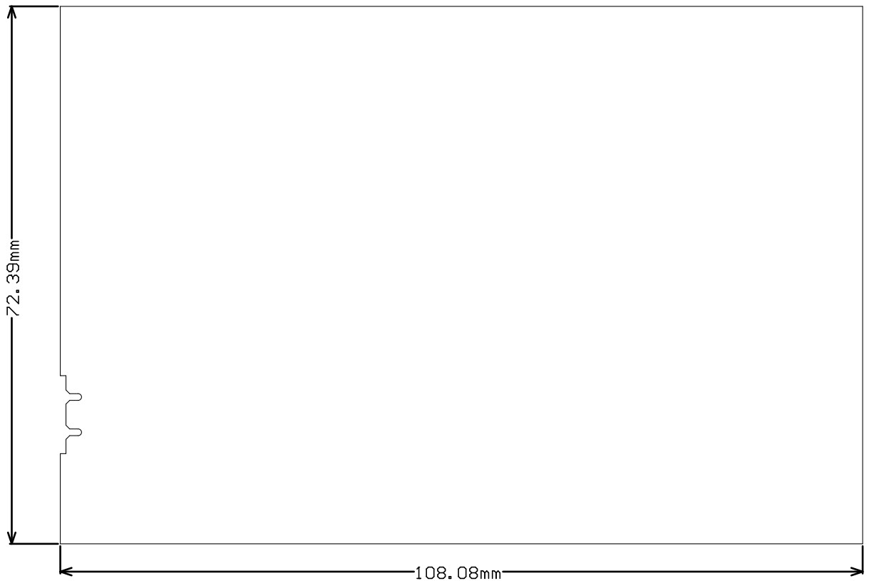 MCT8314ZEVM EVM Board Dimensions