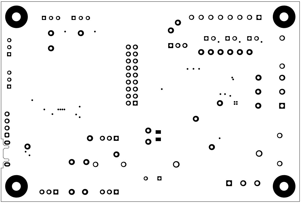 MCT8314ZEVM EVM Bottom Solder Mask