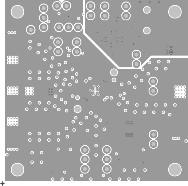 TUSB2E221EVM TUSB2E221EVM PCB Layer 2 (Ground Plane)