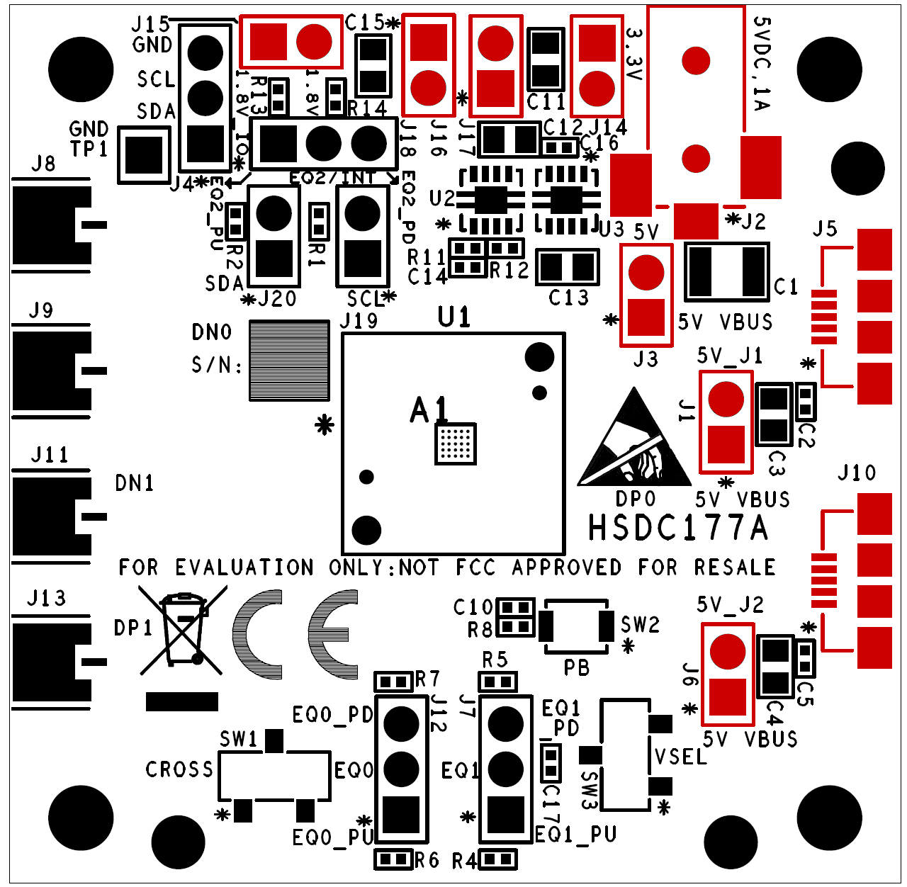 TUSB2E221EVM TUSB2E221EVM Power
                    Configuration Overview