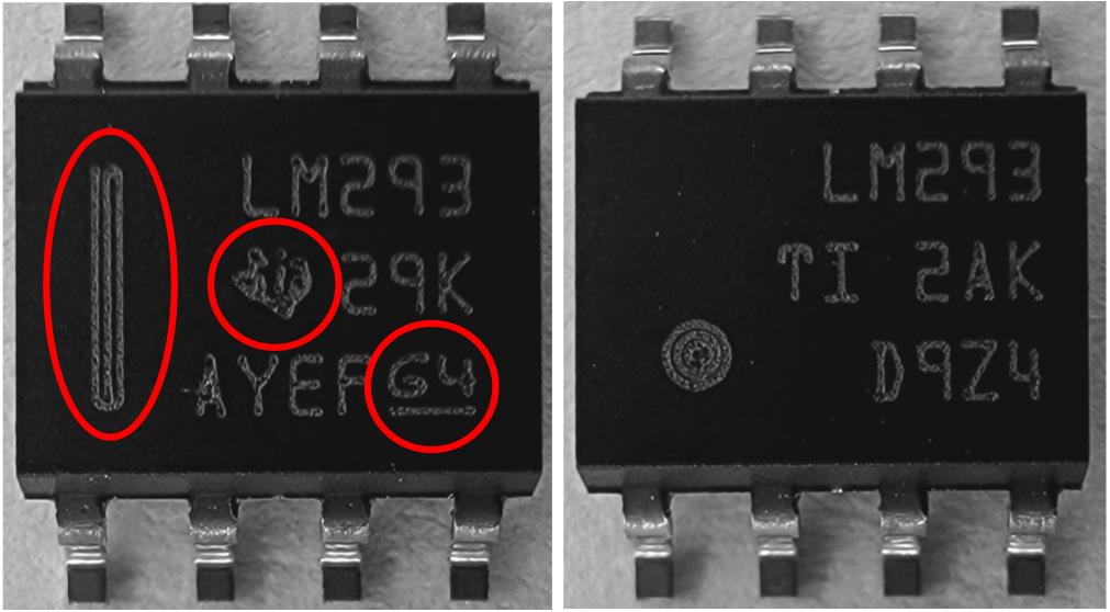  Package Marking Change Comparison