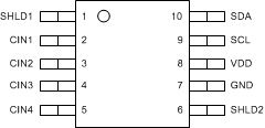 FDC1004 VSSOP (DGS)10 PinsTOP