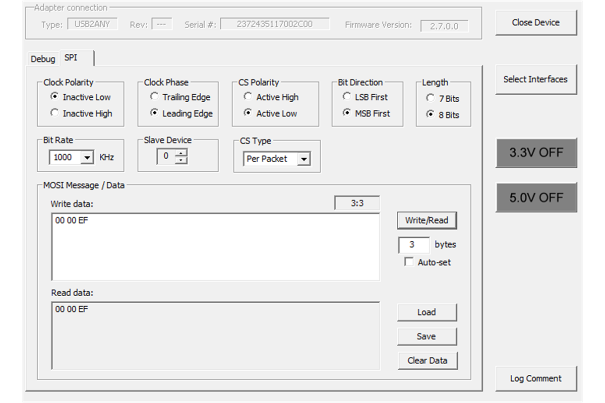 LMH6518EVM Writing Recognizable Configuration to LMH6518