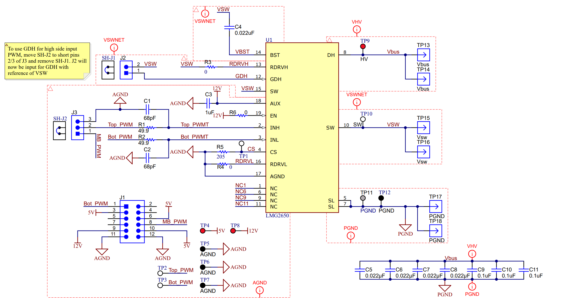 LMG2650EVM-100 LMG2650EVM-100
                Schematic