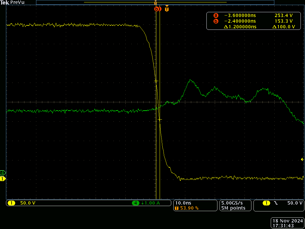 LMG2650EVM-100 80V/ns at
                              400V/2A