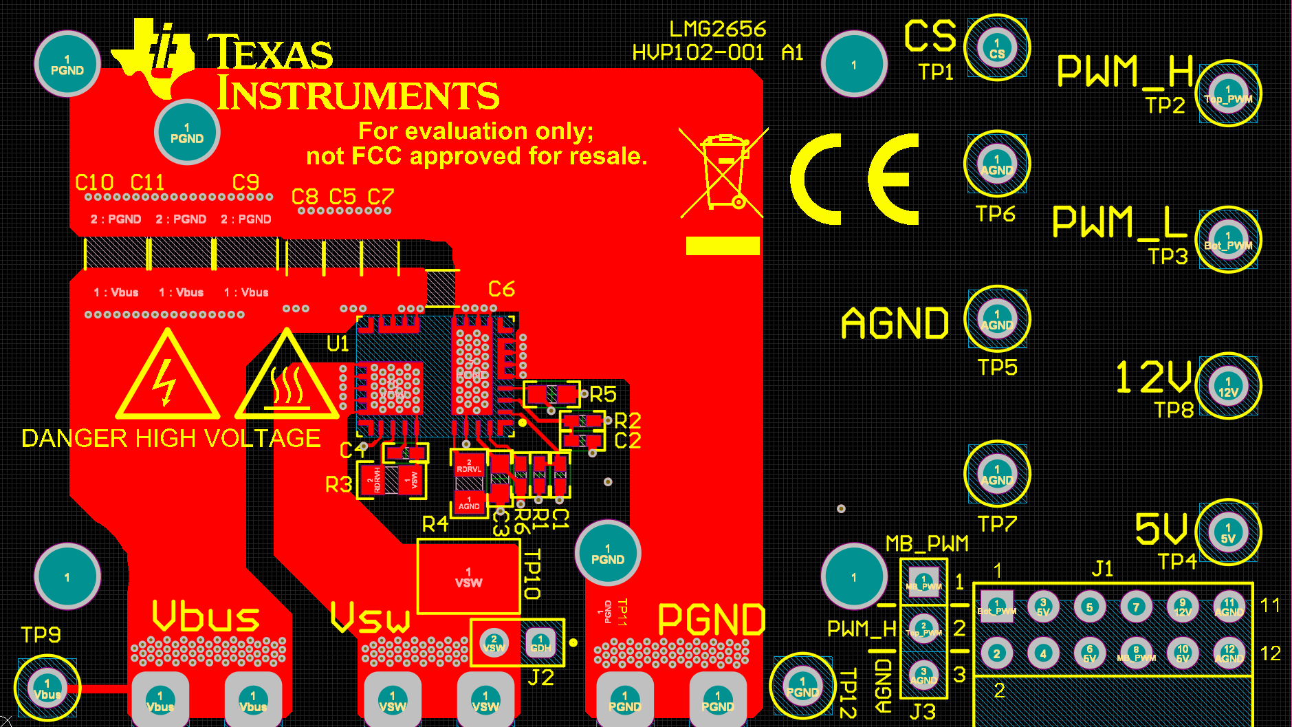 LMG2656EVM-102 Top Layer