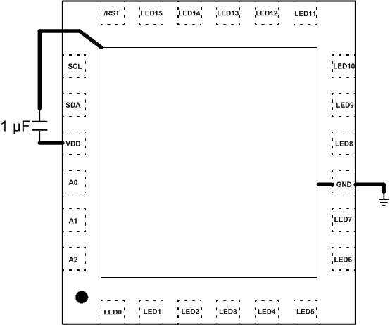 LP3943 LP3943 Layout Example