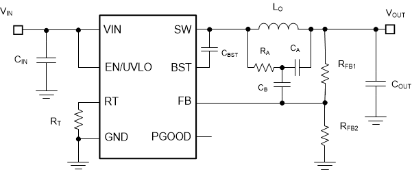 LM5168 LM5169 Typical Buck Application Circuit