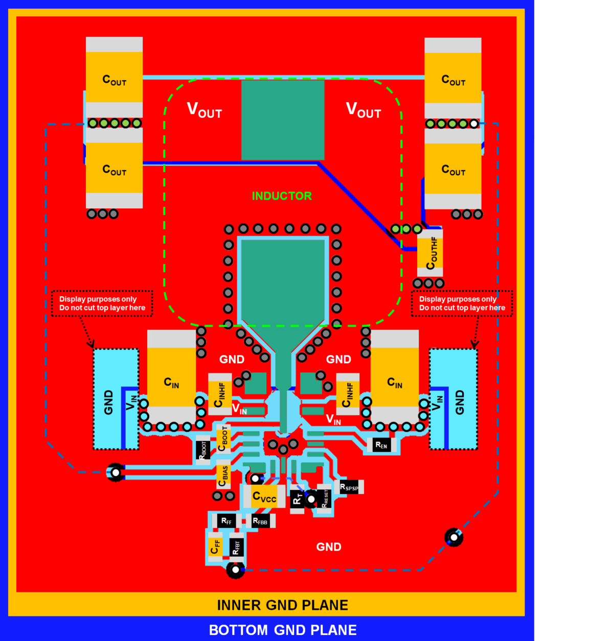 LM61480T-Q1 LM61495T-Q1 Layout
          Example