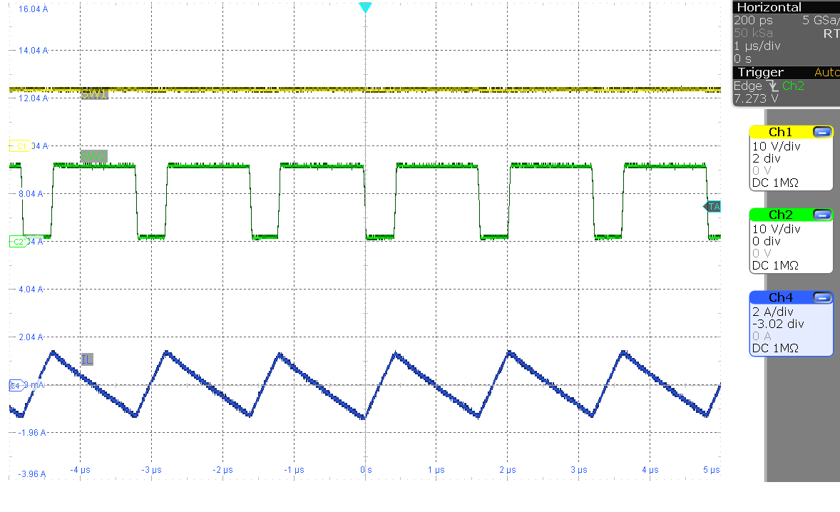 LM5177 LM5177EVM-HP SW1, SW2, IL (VIN = 12 V,
                                                  IOUT = 0 A)