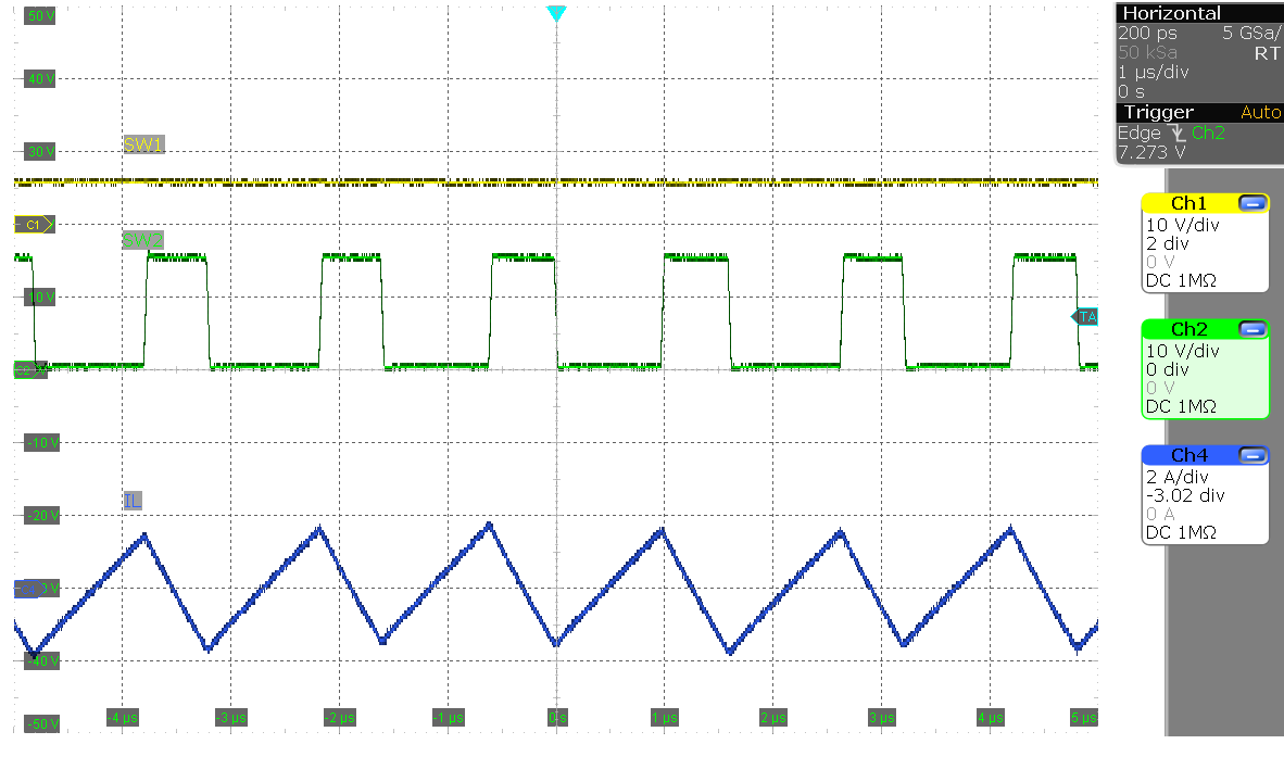 LM5177 LM5177EVM-HP SW1, SW2, IL (VIN = 6 V,
                                                  IOUT = 0 A)