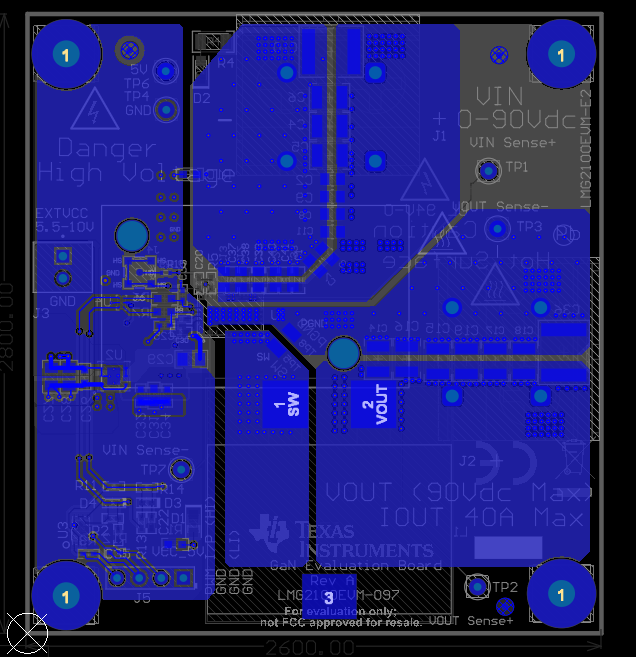 LMG2100EVM-097 Bottom Layer