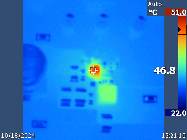 LMR66430NEP-EVM Thermal Capture,
          24VIN, 3.3VOUT, 1MHz, 2A