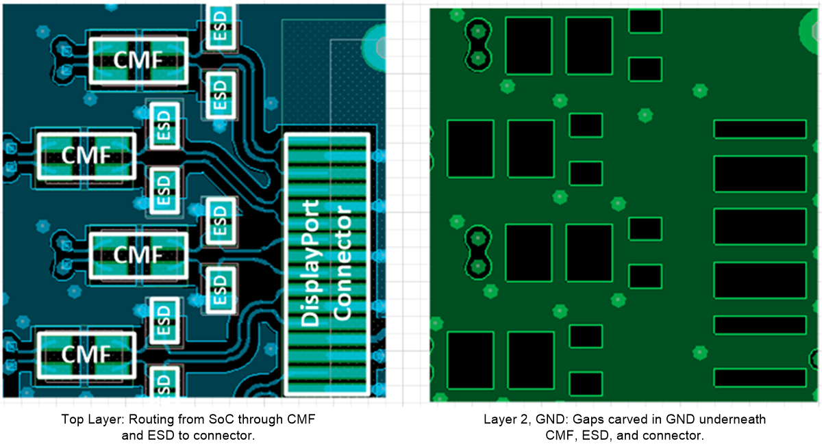  Example “carve GND”
                    Layout