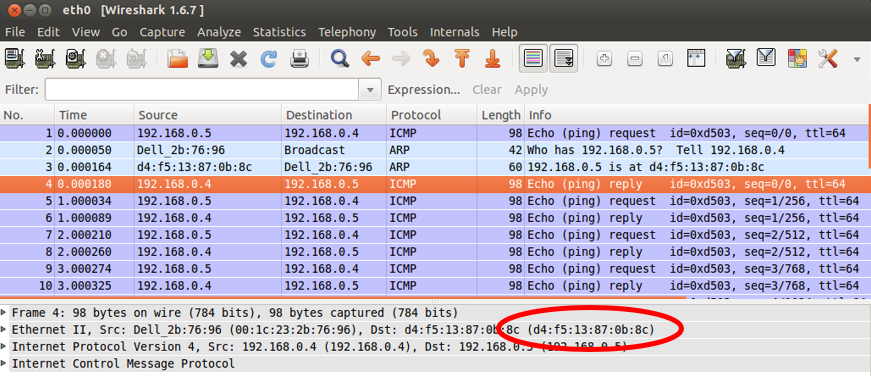 AM62x, AM64x, AM62Ax, AM62P Wireshark Ping
                    Messages