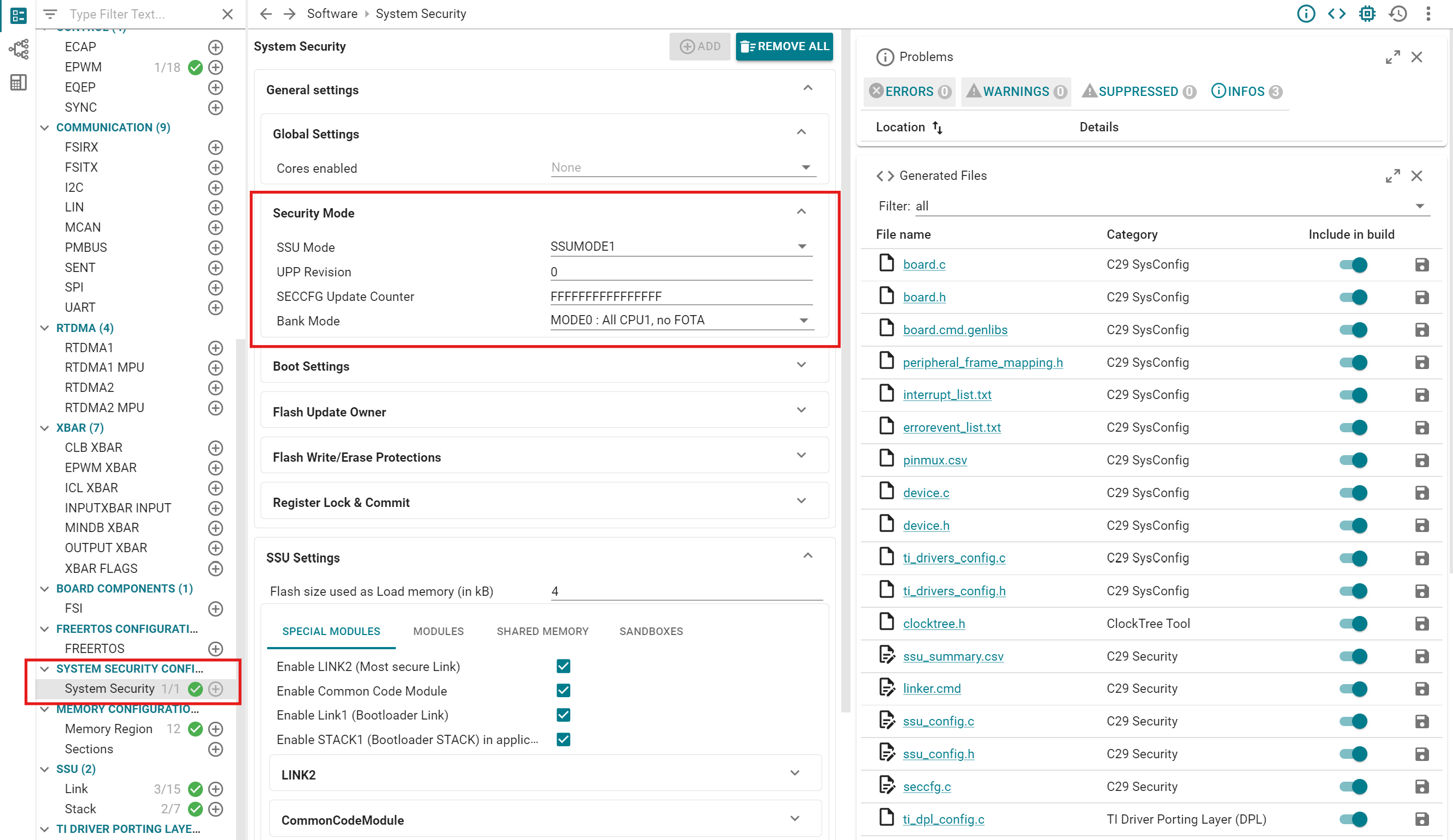  System Security Configuration
                    Page