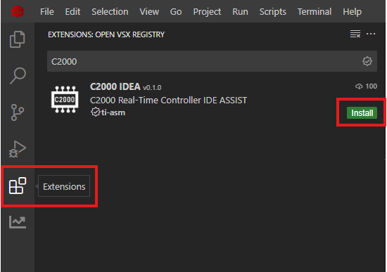  C2000 IDEA Setup in
                            CCS