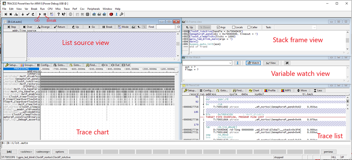  Trace Result Windows