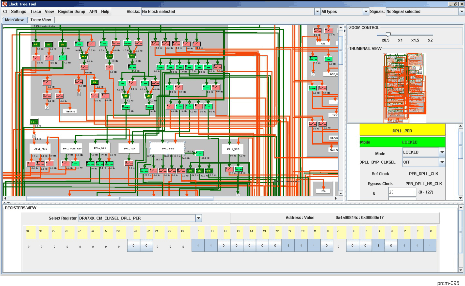 DRA742 DRA752 Clock Tree Tool (CTT)