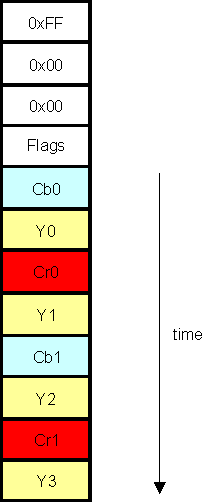 DRA74xP DRA75xP Code Word Format Example Followed by Video Data