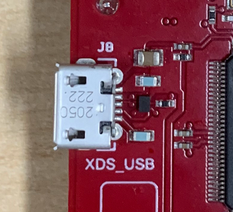 AWR2944EVM XDS USB Port
