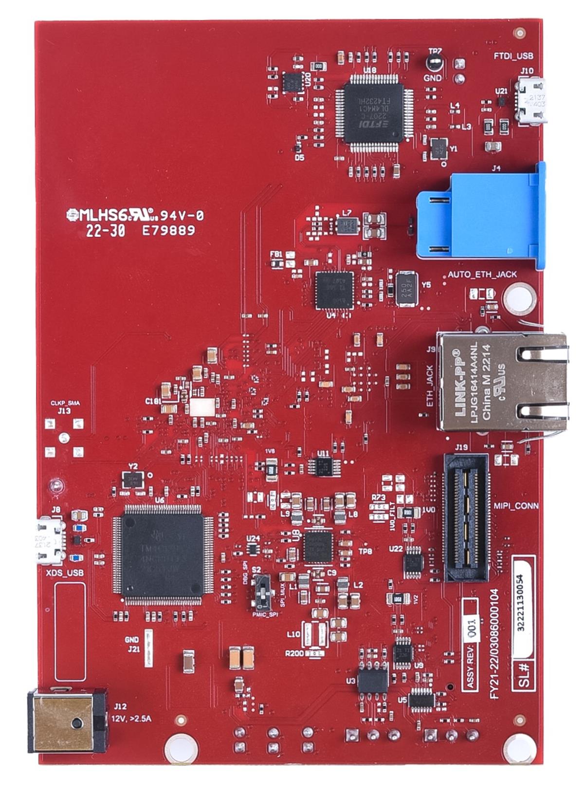 AWR2944EVM, AWR2944PEVM  AWR2944EVM Back View