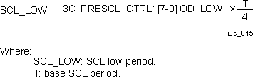  SCL Open-Drain Actual Low Period