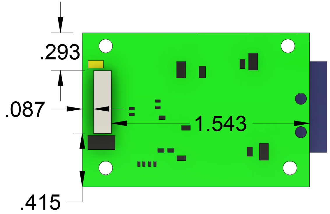 DP83TG720-EVM-AM2 DF40GB Connector Mounting
                    Position