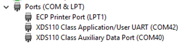 LAUNCHXL-F28P55X LaunchPad XDS110 COM
                    Port