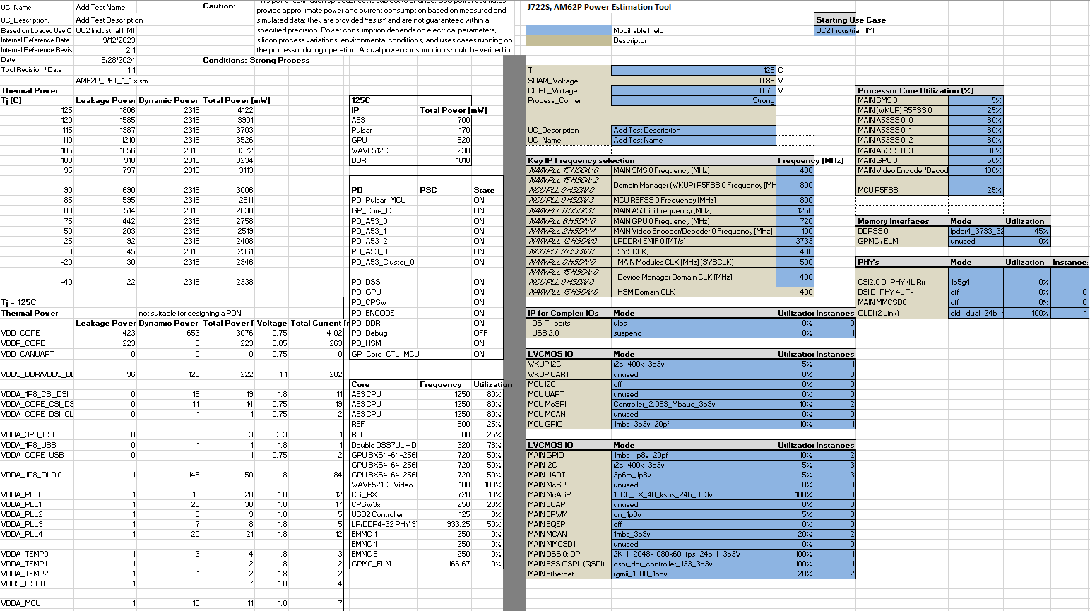  Example Result Sheet