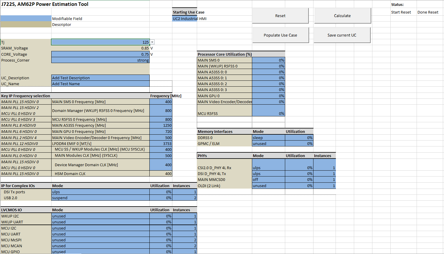  Example Use Case Sheet