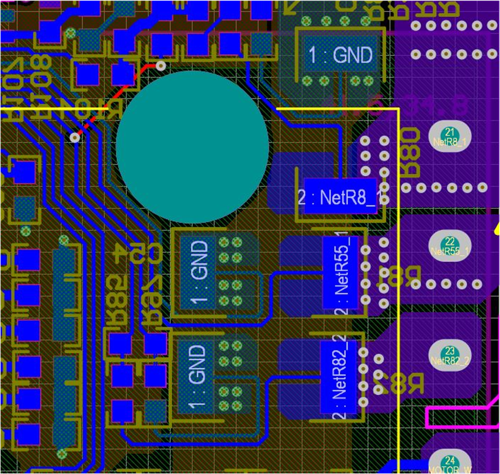 TIEVM-MTR-HVINV Shunt Resistors Layout