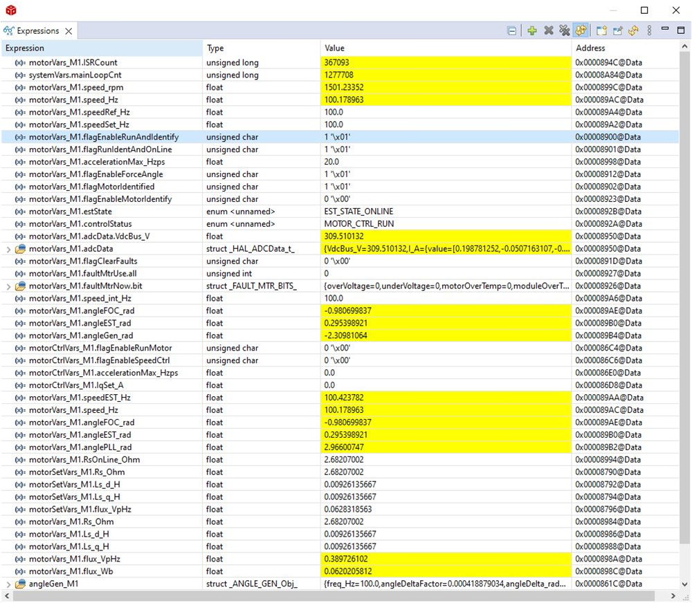 TIEVM-MTR-HVINV Build Level 4: Expressions
                    Window at Run Time