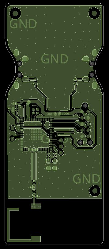  Top Layer of 2-Layer PCB
                        Design