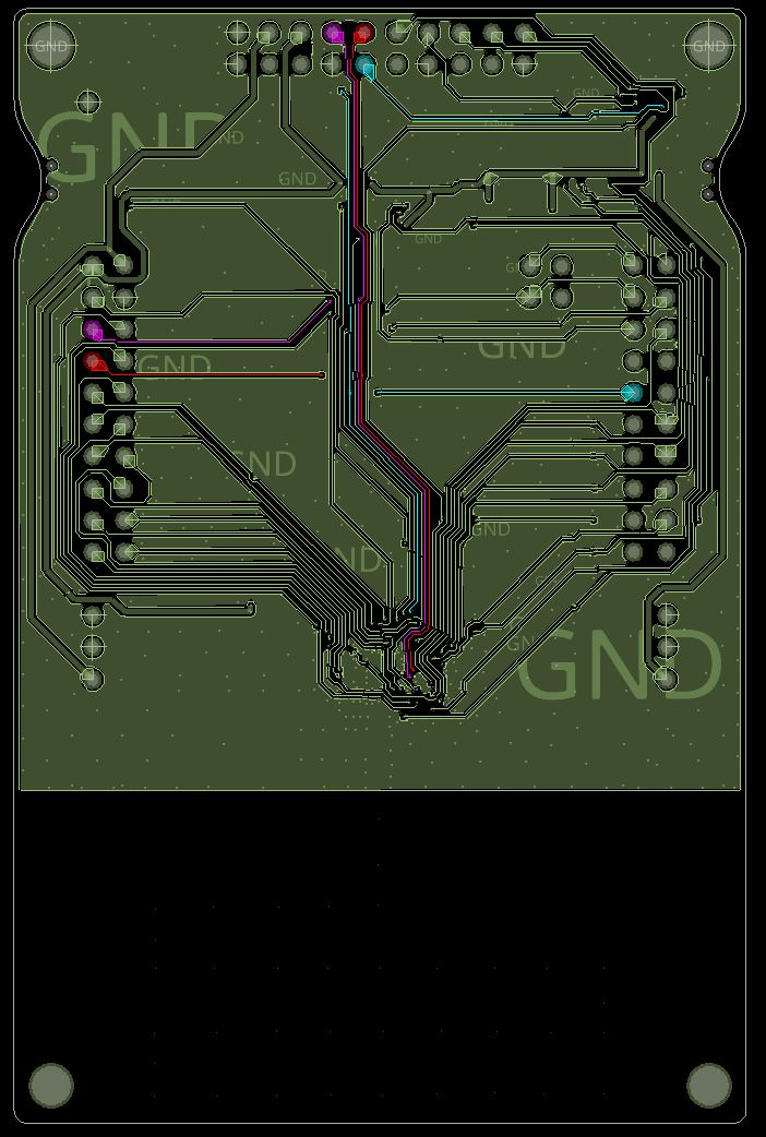  Third Layer of the 4-Layer
                        PCB Design