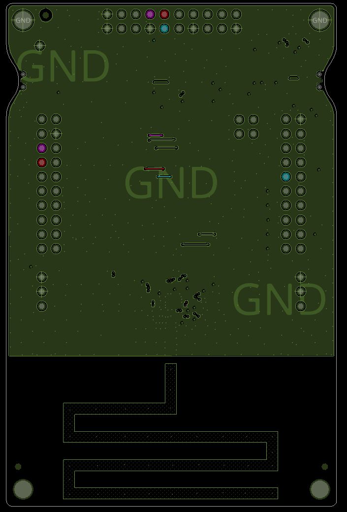  Bottom Layer of the
                        4-Layer PCB Design