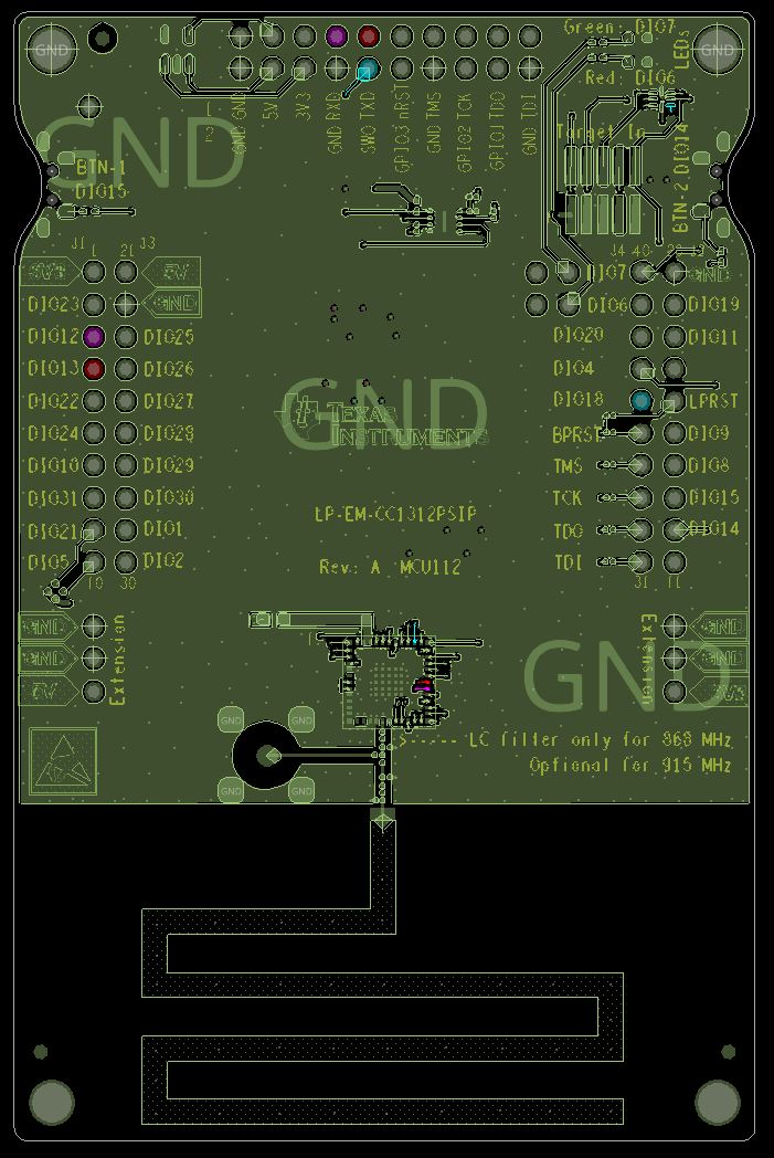  Top Component Layer of the
                        4-Layer PCB Design