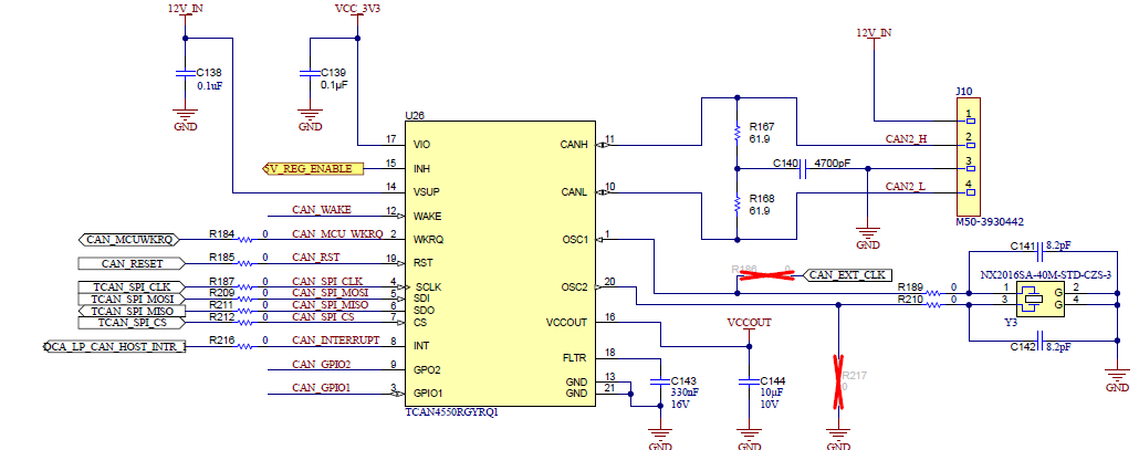 xWRL1432BOOST-BSD SPI-CAN Interface