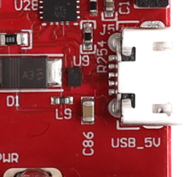 xWRL1432BOOST-BSD USB Connector (J5)