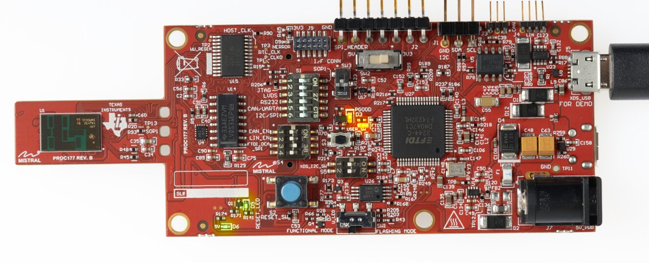 IWRL6432AOPEVM EVM in Functional Mode Using
                    Standalone Operation