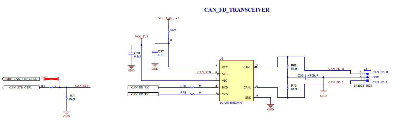 AWRL6844EVM IWRL6844EVM CAN-FD PHY Used in the
                            EVM