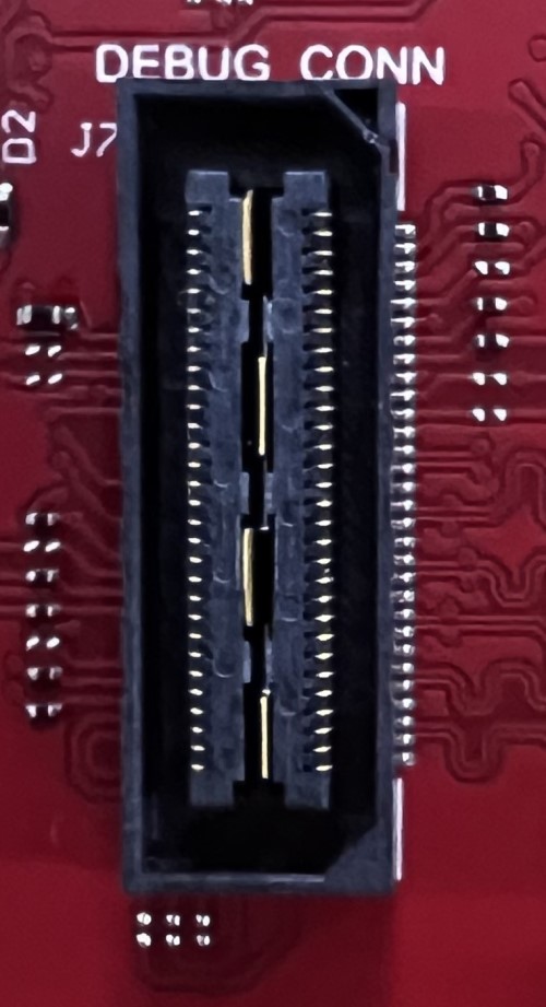 AWR2E44PEVM 60-pin Debug Connector