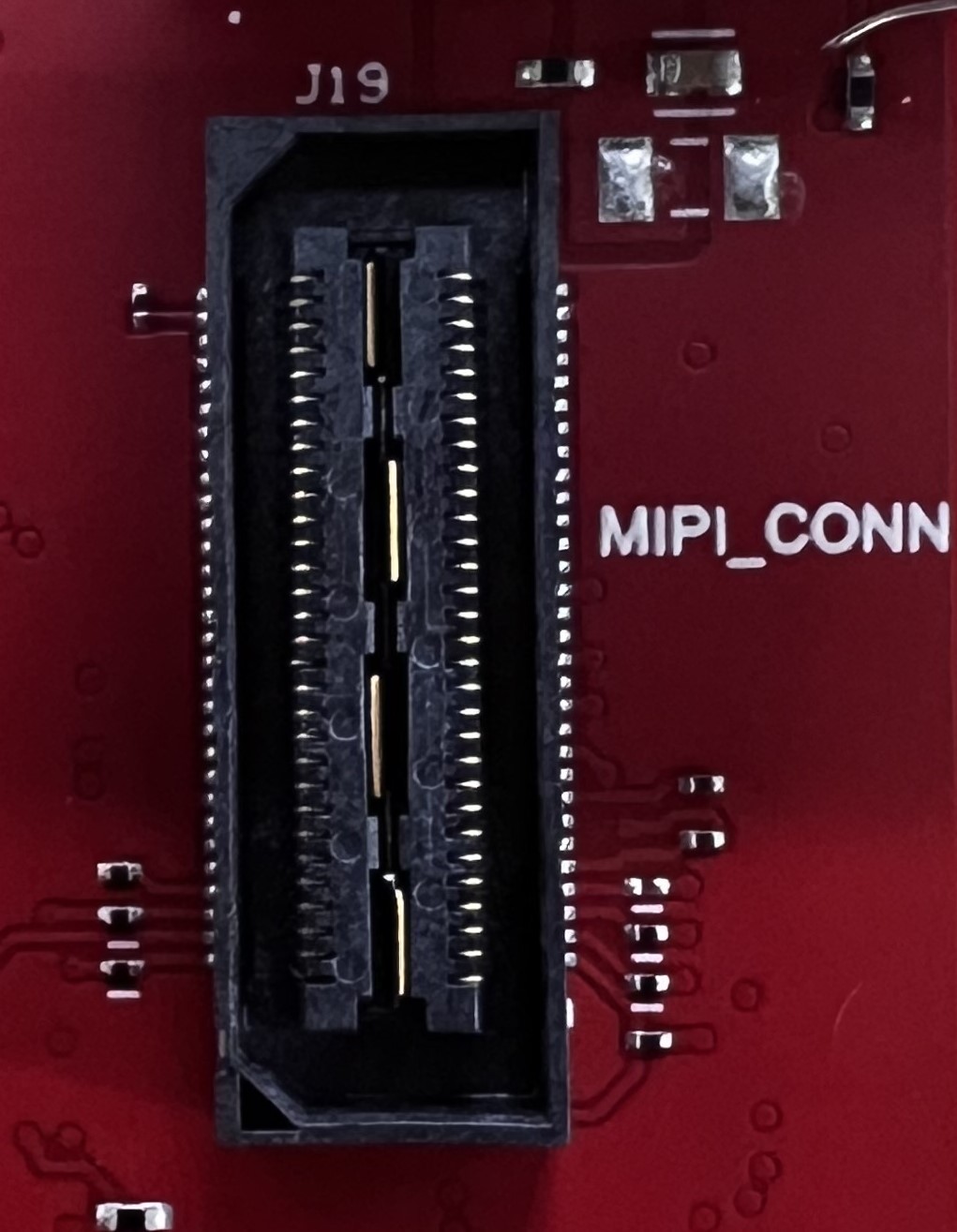 AWR2E44PEVM 60-pin MIPI Connector