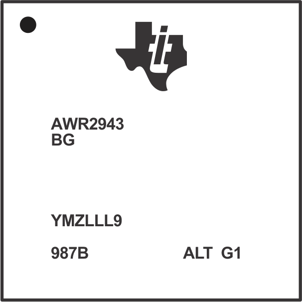 AWR2943 AWR2944 AWR2944LOP Example of Device Part
                    Markings