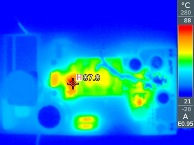 PMP41015 Thermal Image at 230VAC,
                        Full Load