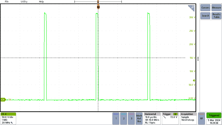 PMP31288 600mA Load Current (10µs /
                    div)