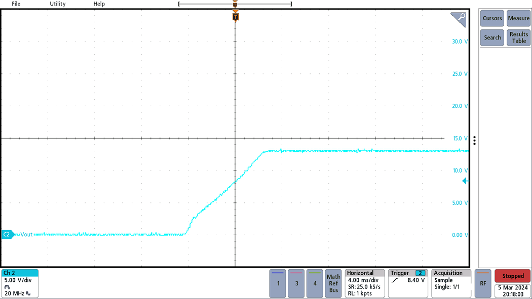 PMP31288 Start-Up at 630VDC
                    Input Voltage With 600mA Load Current