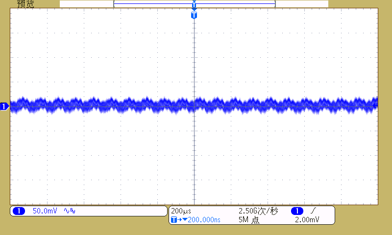 PMP41092 Output Voltage Ripple, PORTB, 14V Input, 5V,
                        3A Load