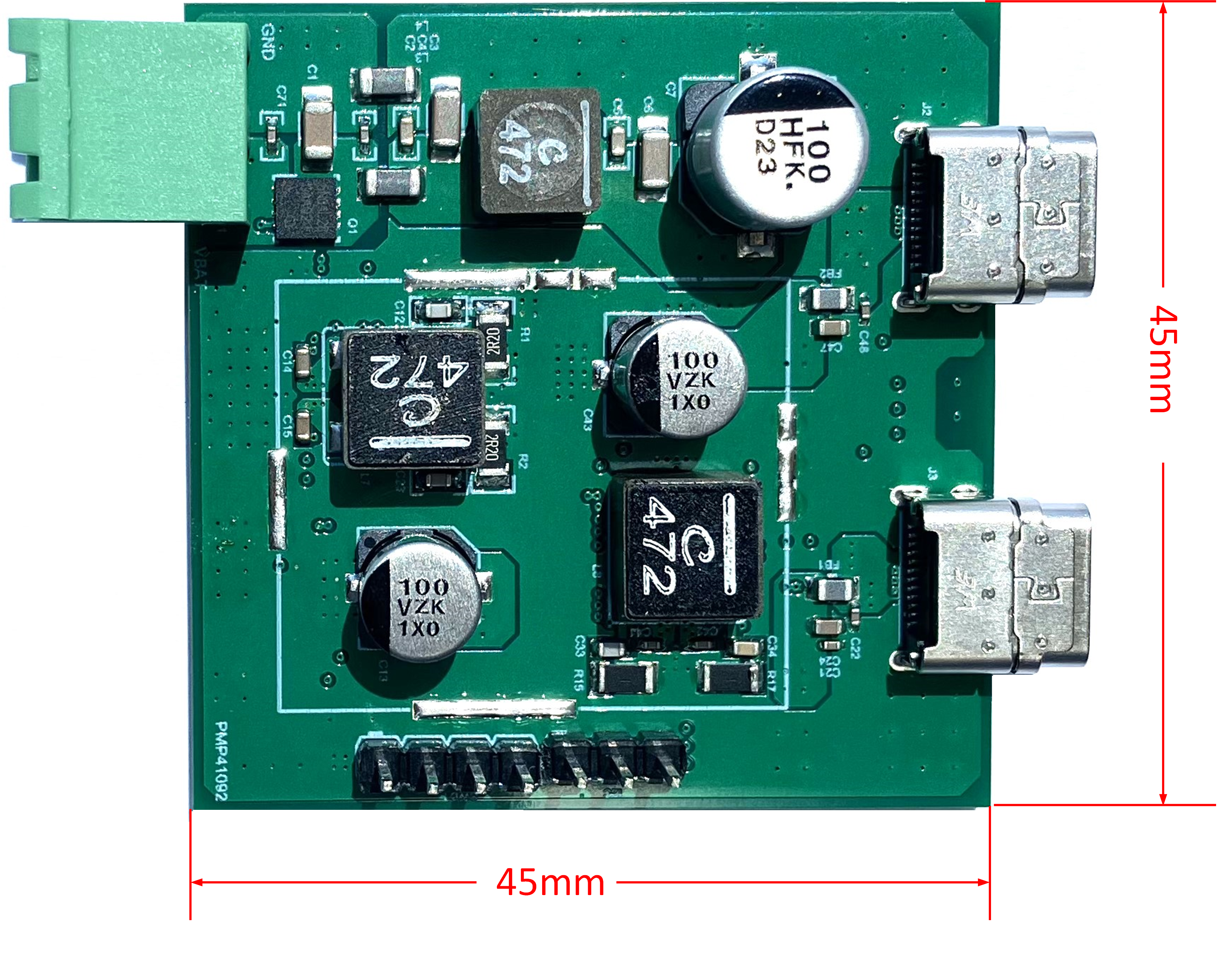 PMP41092 Board Dimensions